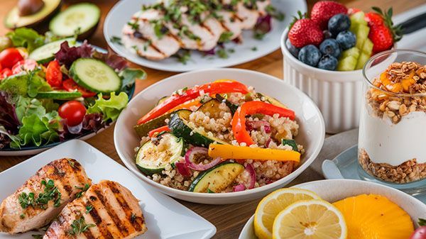comida saludable como parte de la integración de una vida natural para recuperarte de la adicción a la coca