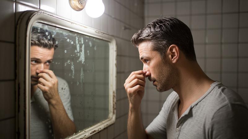 cambios en la mucosa nasal por cocaina