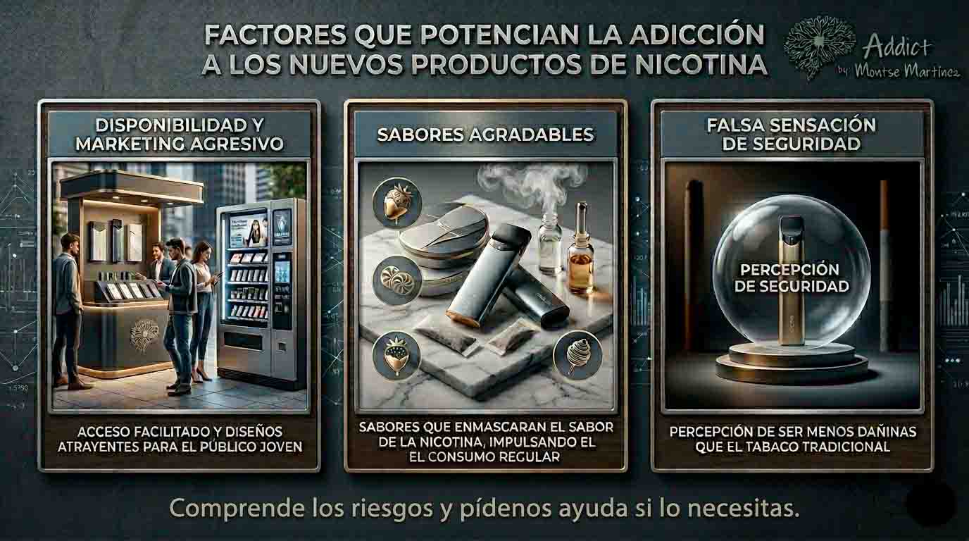 Factores que potencian la adiccion a estos productos | TSN y nuevos productos de nicotina la nueva puerta a la adiccion y como salir con tratamiento especializado