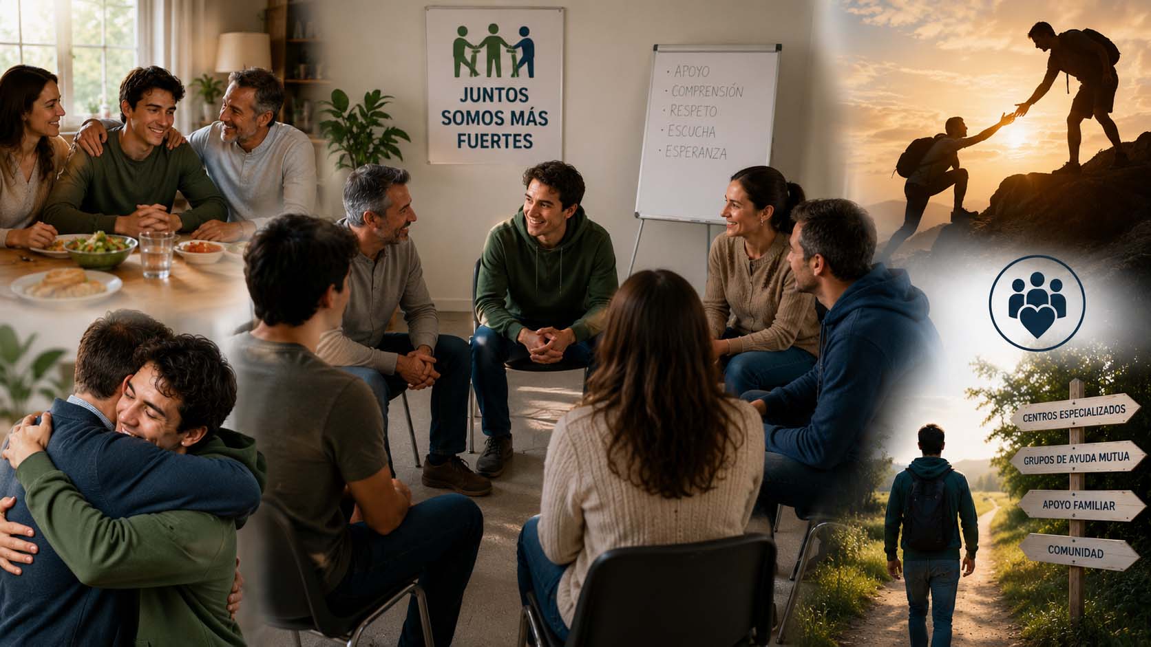 Construccion de una red de soporte y grupos de ayuda mutua para mantener la abstinencia | Cuanto dura el sindrome de abstinencia Fases sintomas y duracion segun cada droga