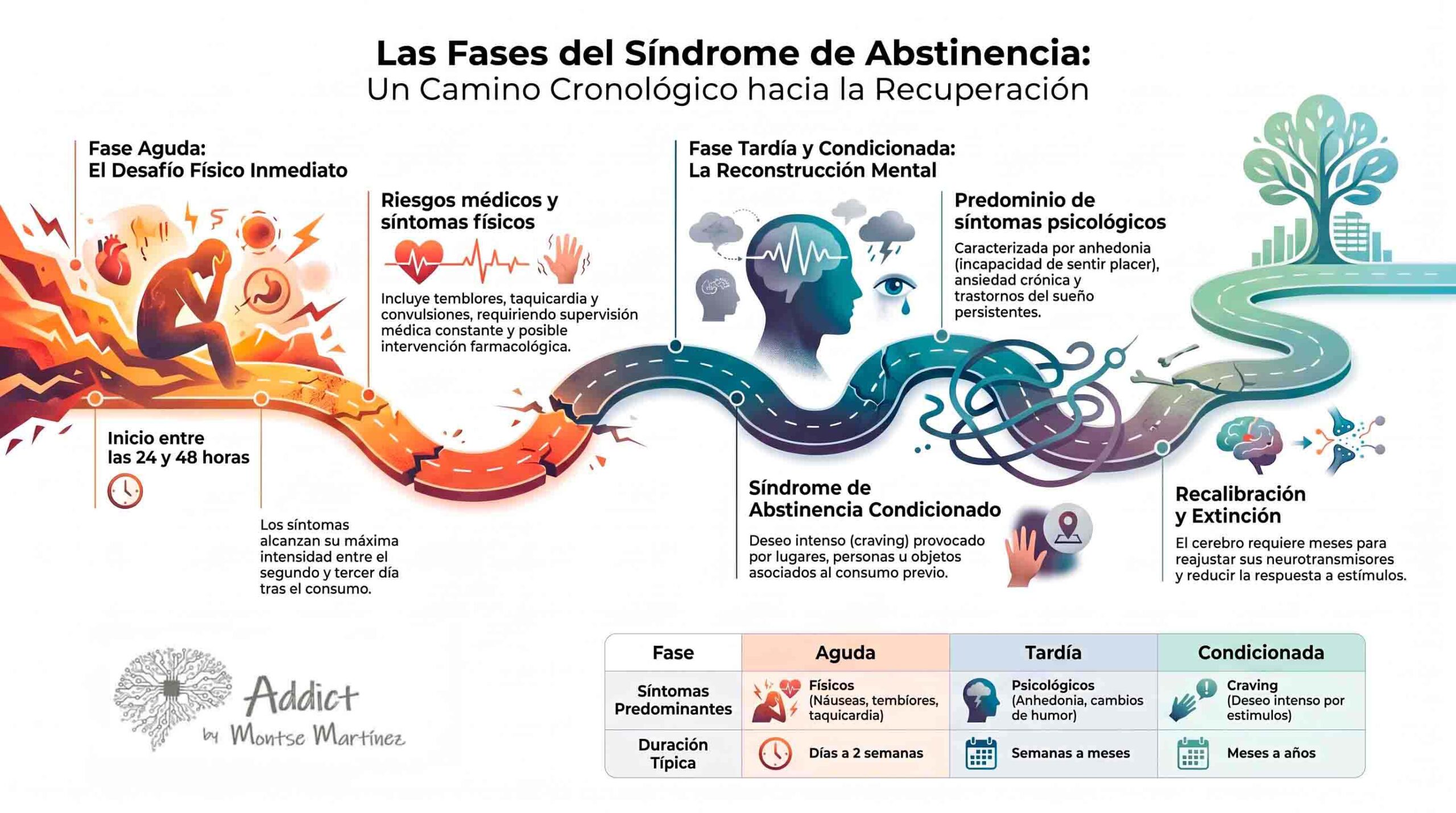 Clasificacion temporal del sindrome de abstinencia segun la literatura especializada | Cuanto dura el sindrome de abstinencia Fases sintomas y duracion segun cada droga