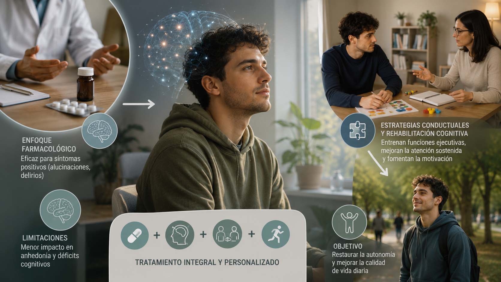 Estrategias terapéuticas para síntomas positivos y negativos | Esquizofrenia por consumo de marihuana diagnostico y tratamiento especializado