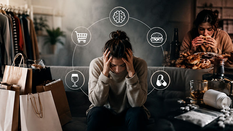conexion con problemas de alimentacion y abuso de sustancias | oniomania