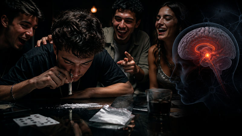 diferencias en la respuesta a la primera vez | raya de cocaina