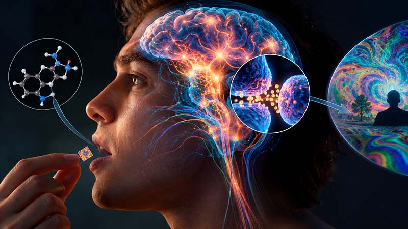 mecanismo de accion sobre el sistema nervioso central | lsd droga