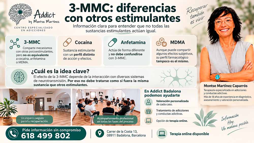 diferencias con otros estimulantes | 3mmc