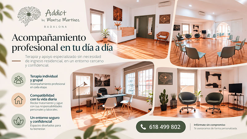 centro de dia y tratamiento ambulatorio en Addict Badalona | dmt
